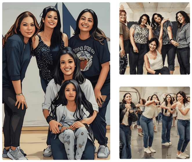 Dance workshop group